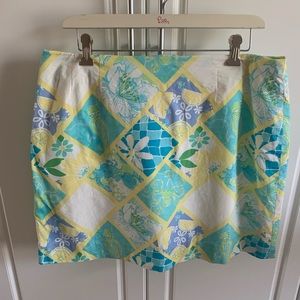 Lilly Pulitzer pattern skirt